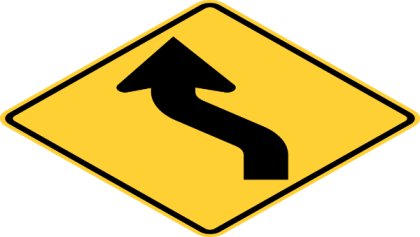 Slight Dogleg Left Sign Roblox decal