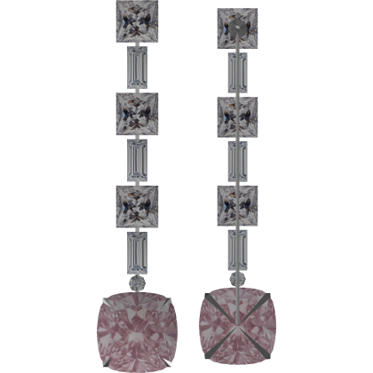 Kim's Diamond Rose Earrings Roblox item