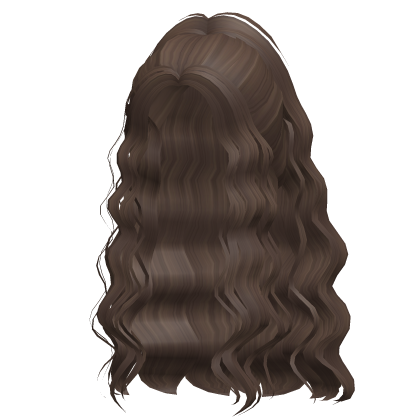 Brown Wavy Ponytail Hair /w Long Wavy Bangs Roblox item
