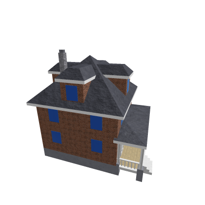 Brick foursquare house prop