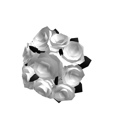(Right) Holdable White Sinister Flower Bouquet