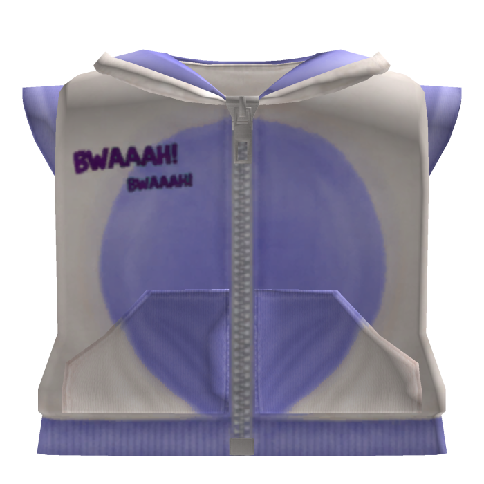 Purple Blue Kawaii Bunny Hood Vest