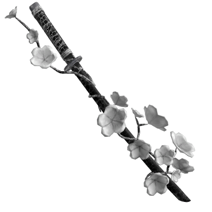 White Blossom Flower Katana