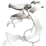 Epic Mystical Gothic Emo Distressed Scarf White