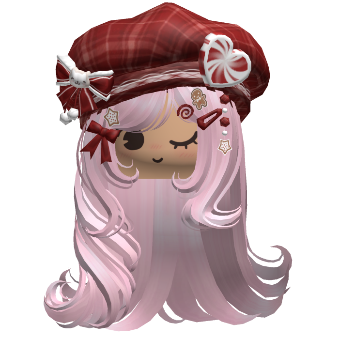 ♡ Christmas Fluffy Beret Combo (Pink)