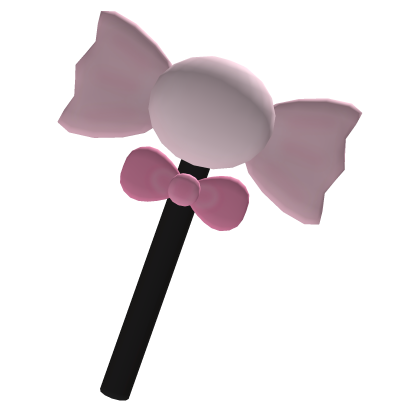 Cutesy kawaii pink halloween witch wand