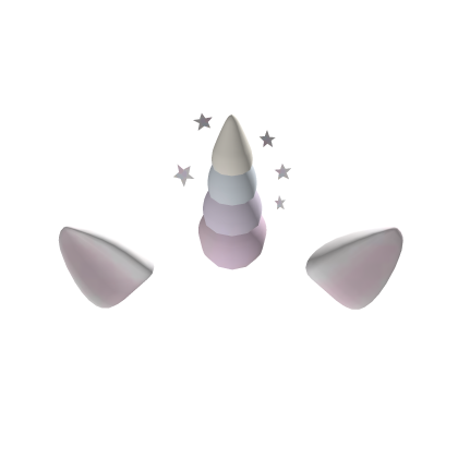 pastel unicorn horn with stars Roblox item