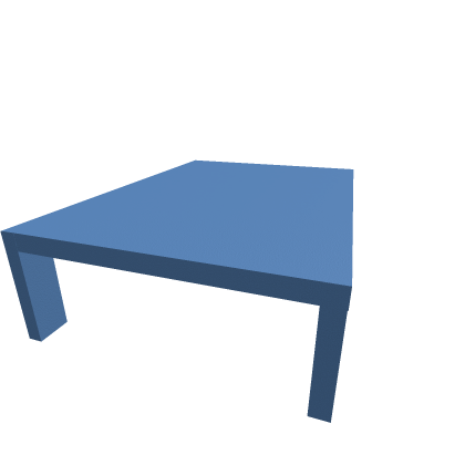 Blue Glass Table