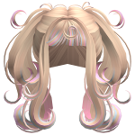 Adorable Bubblegum Swirly Pigtails