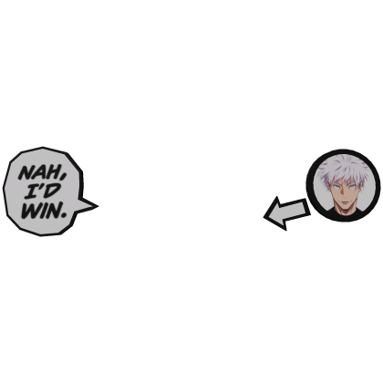 Satoru Gojo | Manga Text + Circle Pointer  Roblox item