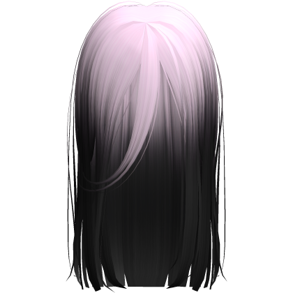 Long Messy Goth Horror Hair In Pink Black
