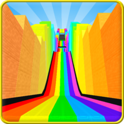 SLIDE DOWN RAINBOW SLIDES!