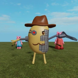 Mr. P attacks the Army icon