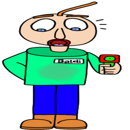 TBFT Water gun Baldi when sprayed back Roblox decal