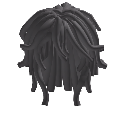 Dark Gray Locs w Ponytail