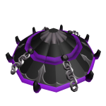 Purple Chained Samurai Hat