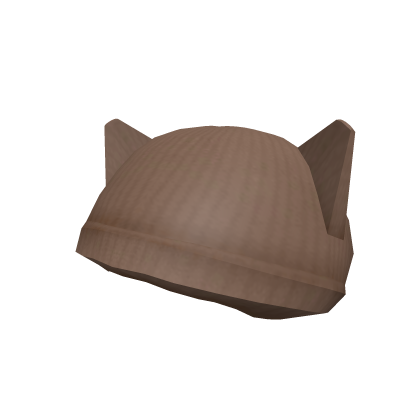 Brown Kitty Beanie