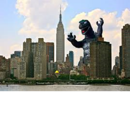 Survive Godzilla ( city ) Avoid Be Crushed By Godz
