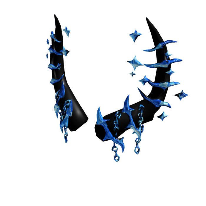 [FREE] Gradient Blue Spiked Horns