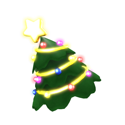 GLOWING christmas tree hat [EMISSIVE]