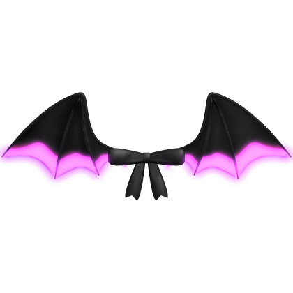 ♡ : [ GLOWING ] purple vampire bat wings emissive