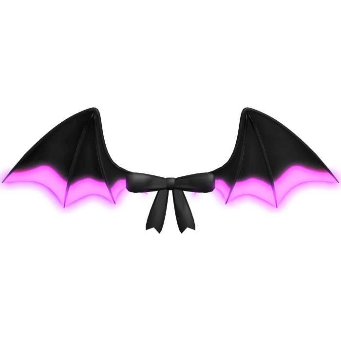♡ : [ GLOWING ] purple vampire bat wings emissive
