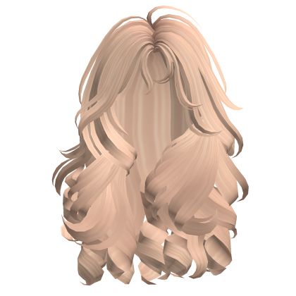 Messy Party Girl Long Curly Hair (Blonde)  Roblox item