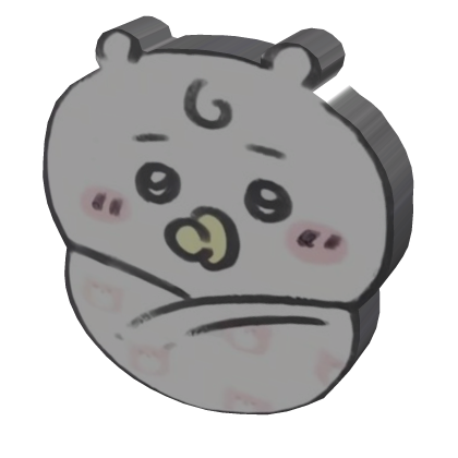 baby chiikawa hairclip