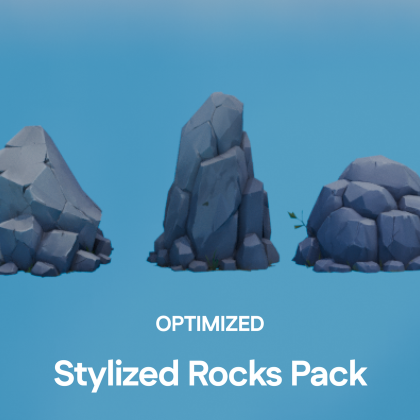 Optimized Stylized Rocks Pack