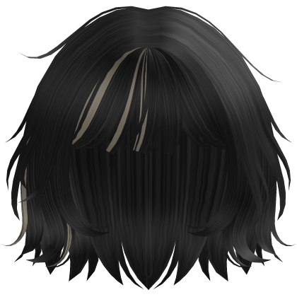 Short Messy Black Blonde Anime Girl Hair thumbnail