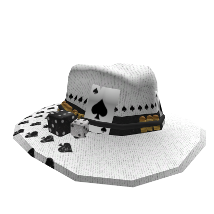 Lucky Fedora - White Roblox item