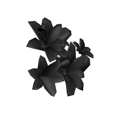 Black Hair Blossom Flower Left Roblox item
