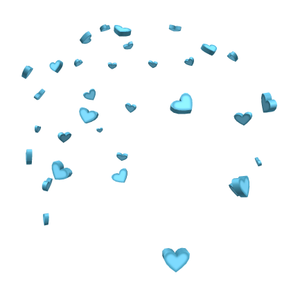 Blue Candy Heart Confetti
