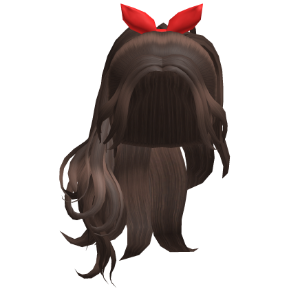 Cute Trendy ponytail Trendy Hair Ribbon Brunette Roblox item