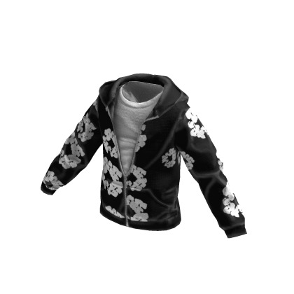 Designer Tears Hoodie Black thumbnail