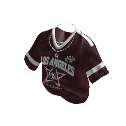 Maroon Los Angeles Jersey w/ Chain