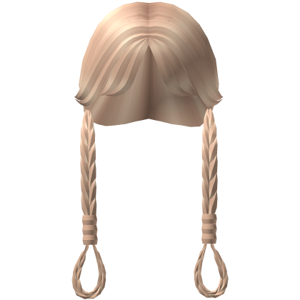 Cute Grunge Braided Pigtails (Blonde) Roblox item