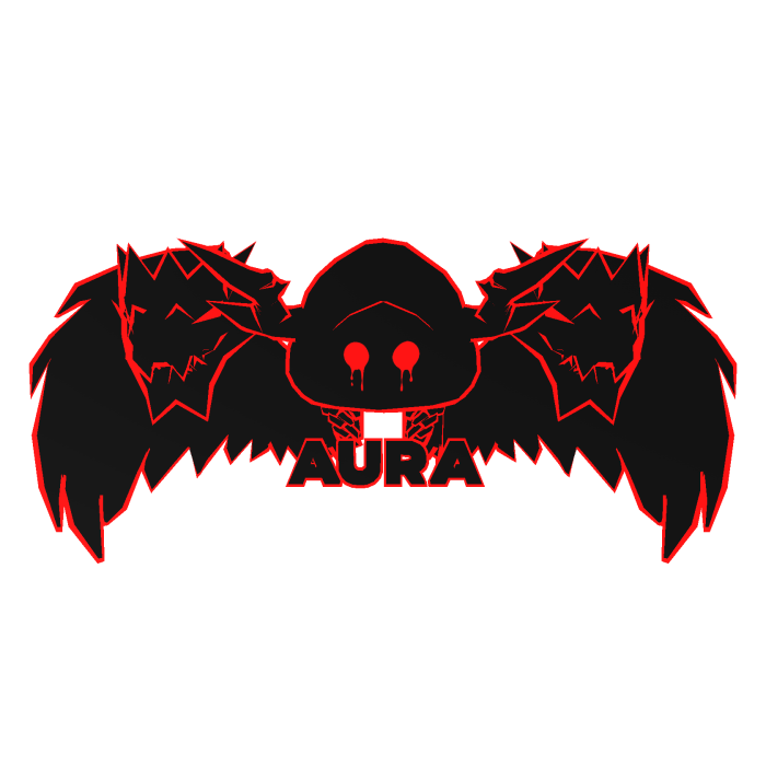 Cartoony Red Hood Aura Dragon Wings Combo