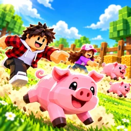 Catch 100 Mini-pigs! icon