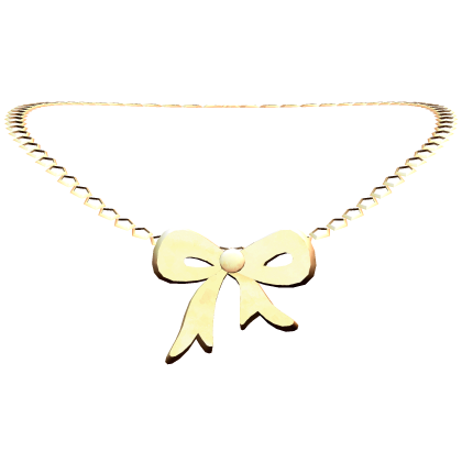 Bow Gold Necklace Roblox item