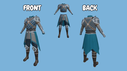 [Layered] Stormguard medieval plate armor set preview 2