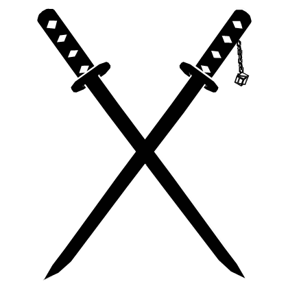Dual Neon White Katana thumbnail