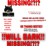 ANGELO IS MISSING