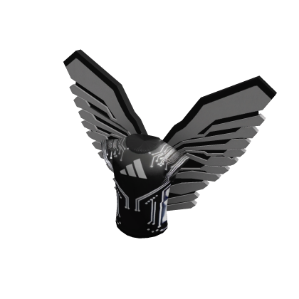 adidas Black & White Top with Wings thumbnail