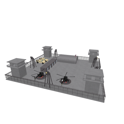 Military Base With Cells