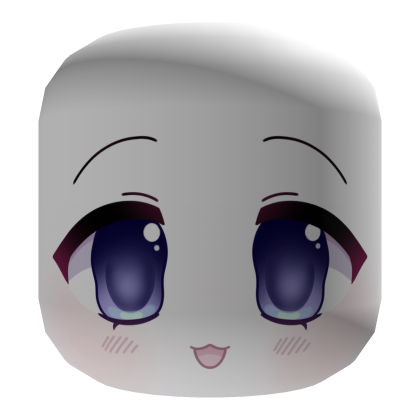 Pure Heart Moe Sparkle Smile Face (Blue) Roblox item