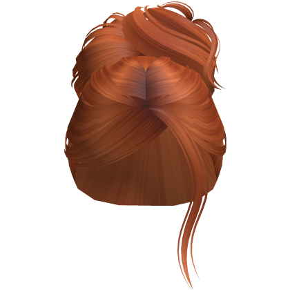 Sleek High Bun Parted Bangs (Ginger) 