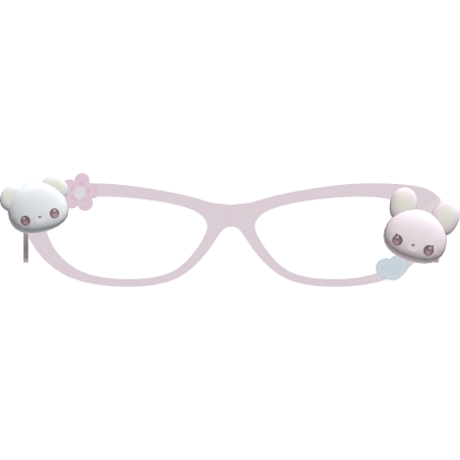 cute light pink mezzo piano glasses Roblox item