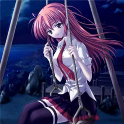 Pink haired anime girl Roblox decal
