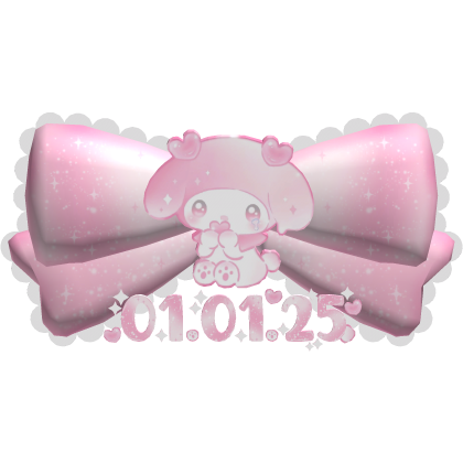 Hailey's Super cute pink bow with ruffles